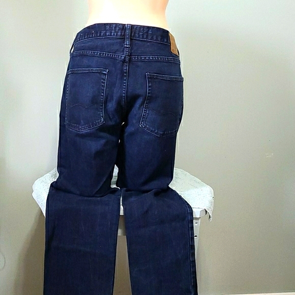 American Eagle Dark Wash Slim & Straight Jeans 34 - Picture 3 of 16